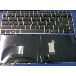 Tastatura laptop noua HP EliteBook 840 G3 GRAY FRAME BLACK (with point,Win8) US