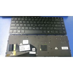 Tastatura laptop noua HP EliteBook 840 G1 BLACK FRAME BLACK (with point,Win8,Backlit) US