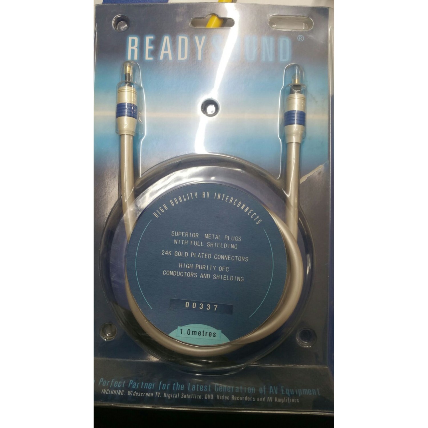 Cablu Audio Optic 24K Gold Plated Connectors 1M