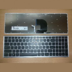 Tastatura laptop noua Lenovo Z500 Silver Frame Black US cu Backlite
