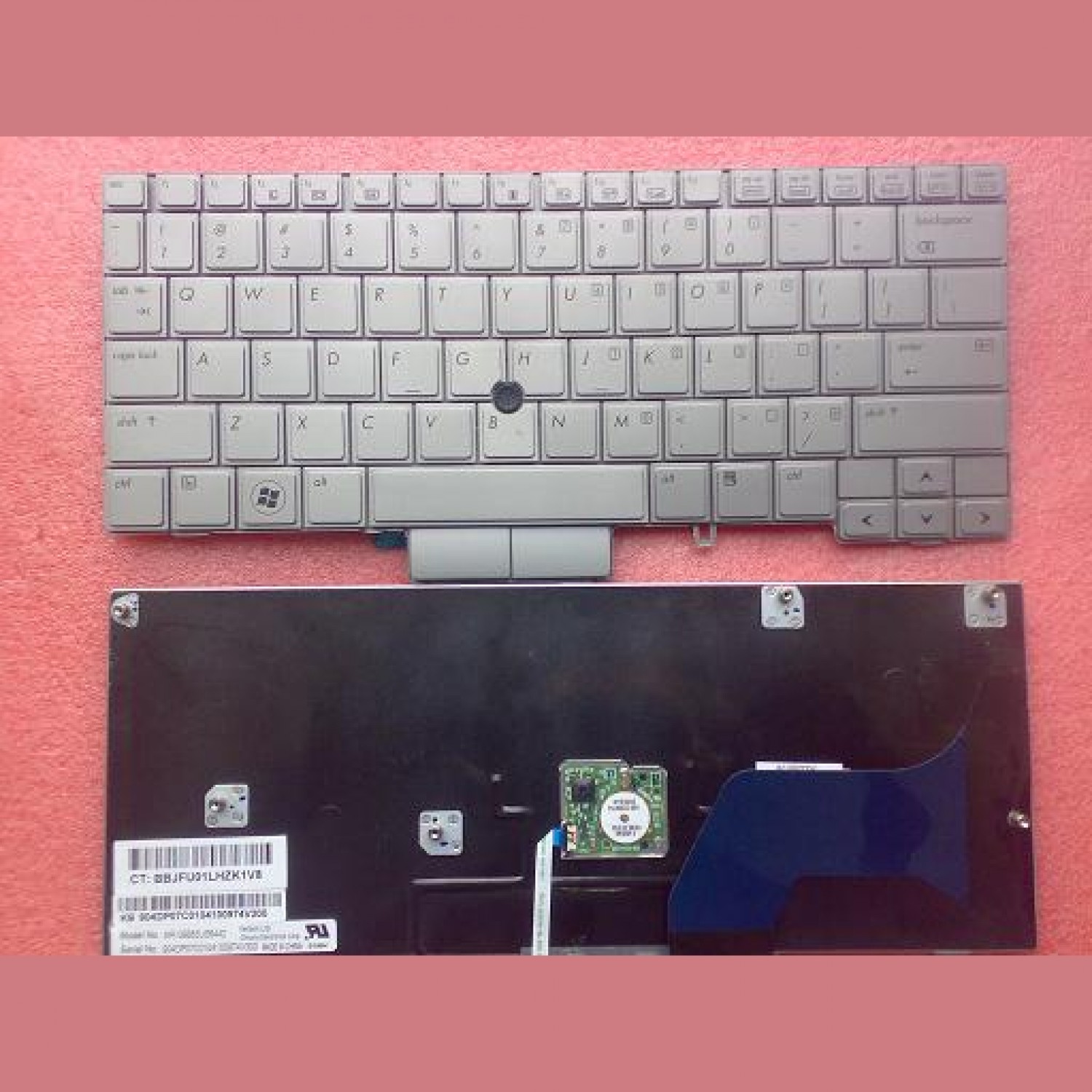 Tastatura laptop noua HP 2740P SILVER With point stick