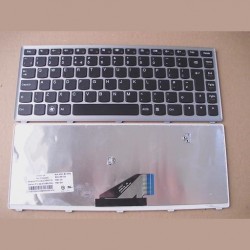 Tastatura laptop noua LENOVO U310 Silver Frame Black UK