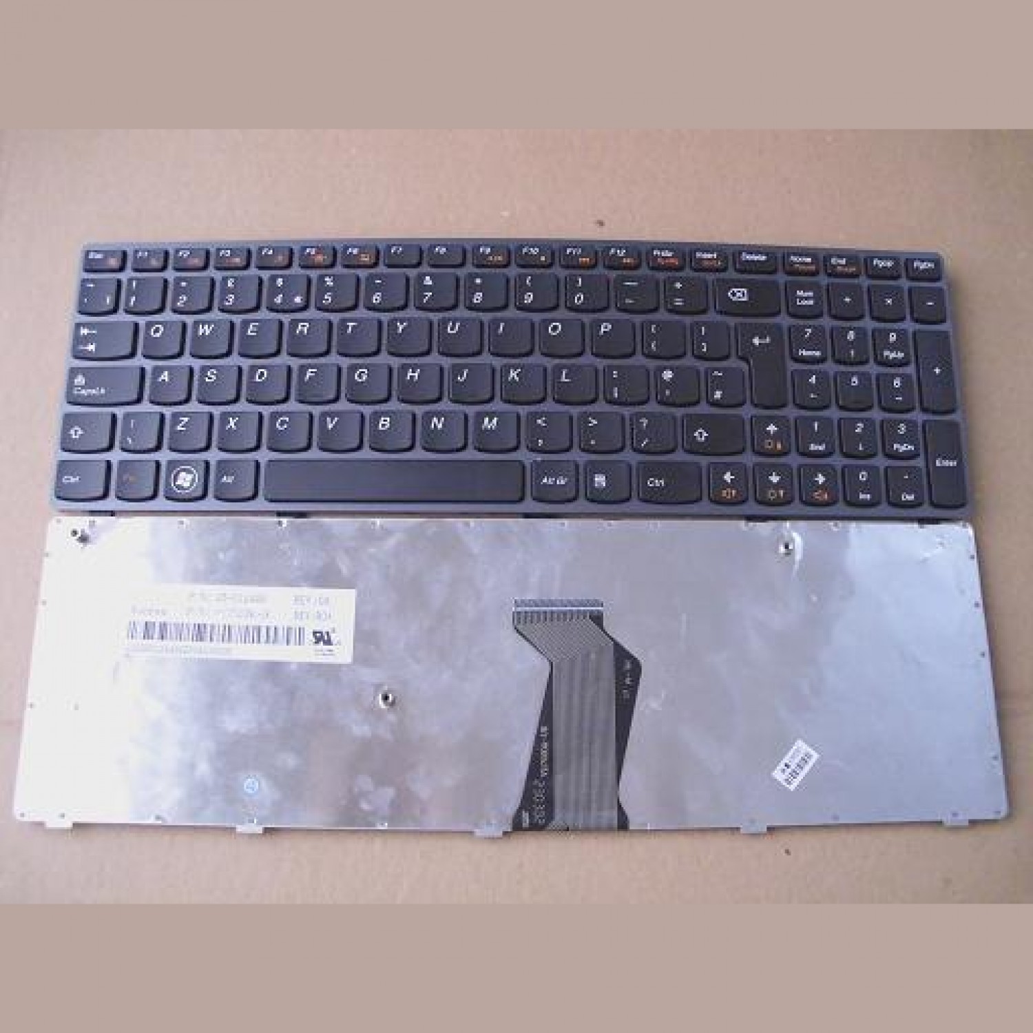 Tastatura laptop noua LENOVO V570 B570 Gray Frame Black UK