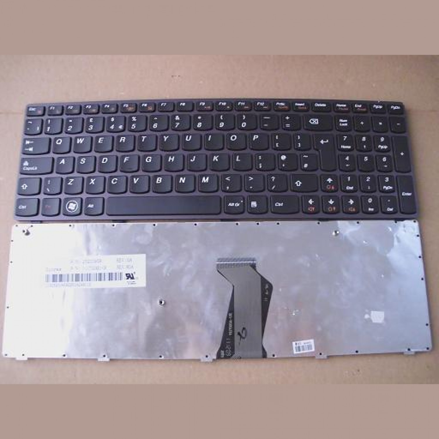 Tastatura laptop noua LENOVO V570 B570 Purple Frame Black UK