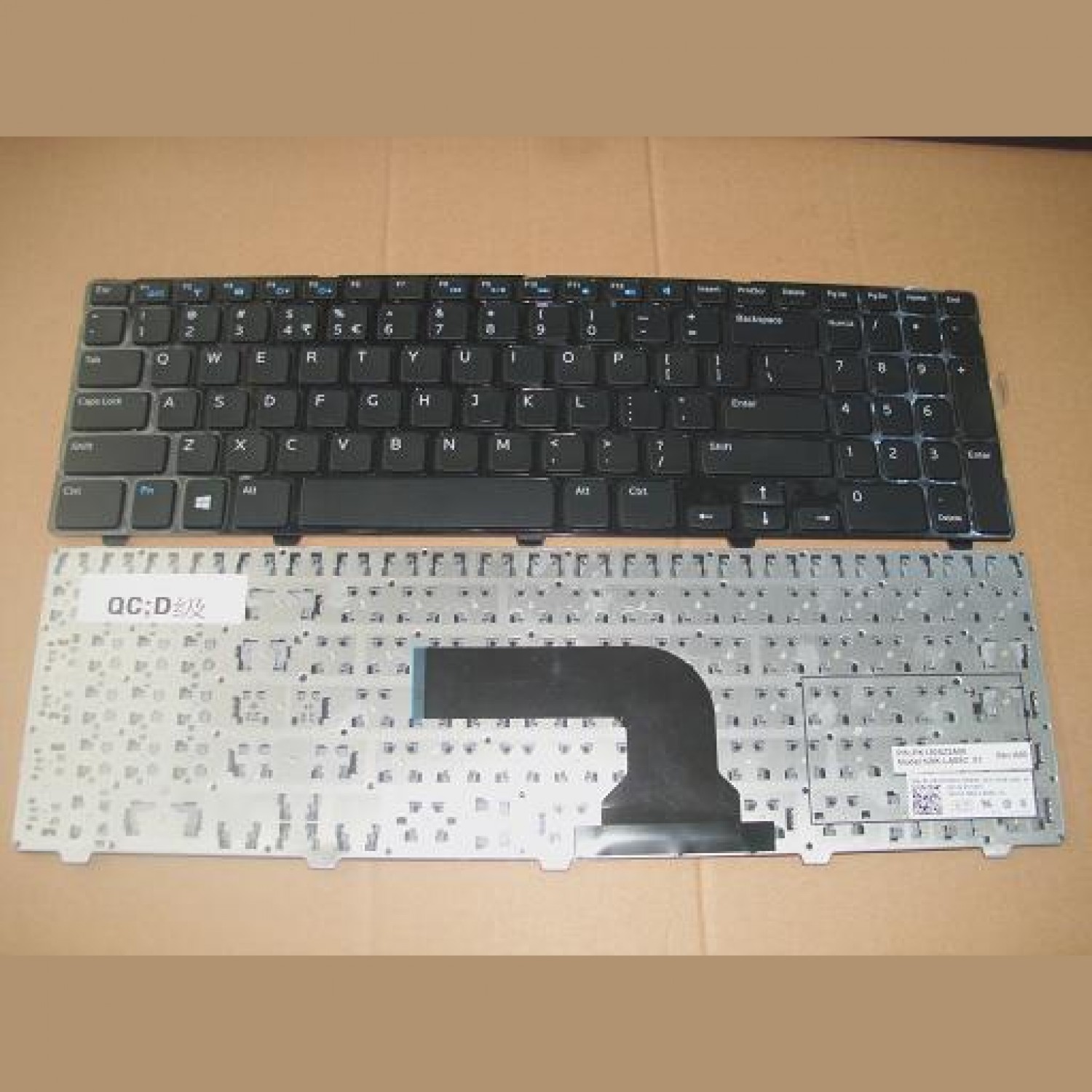 Tastatura laptop noua DELL INSPIRON 15-3521 2521 Glossy Frame Black US