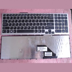 Tastatura laptop noua SONY VPC-F11M1EH SILVER FRAME BLACK Backlit