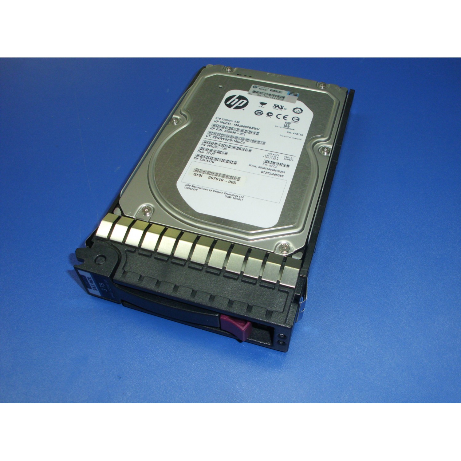 Hard disk server HP 3TB 7200 rpm 3.5'' SAS 625031-B21 625030-001