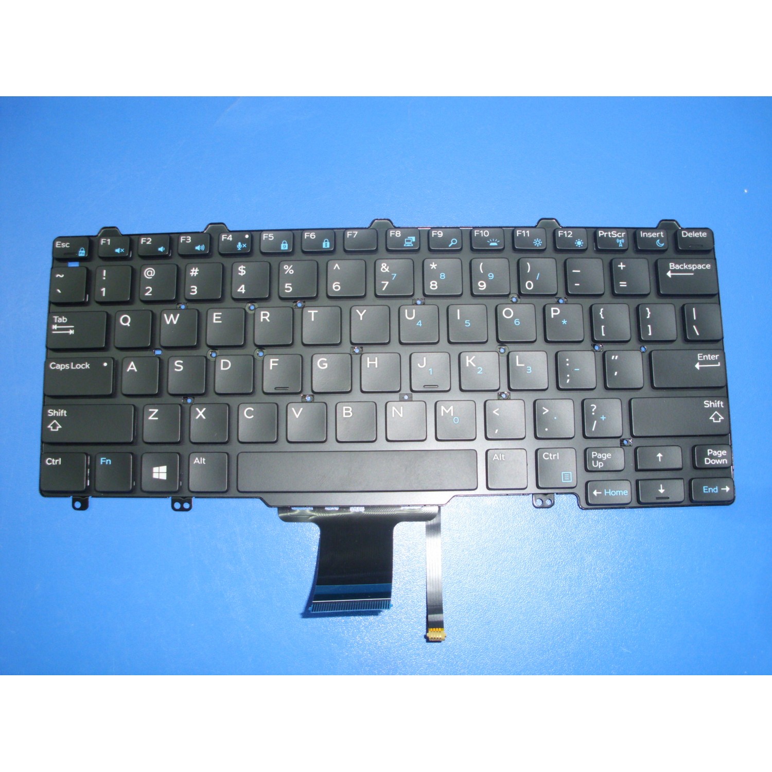 Tastatura laptop noua DELL Latitude E7250 BLACK (Backlit,For Win8) US