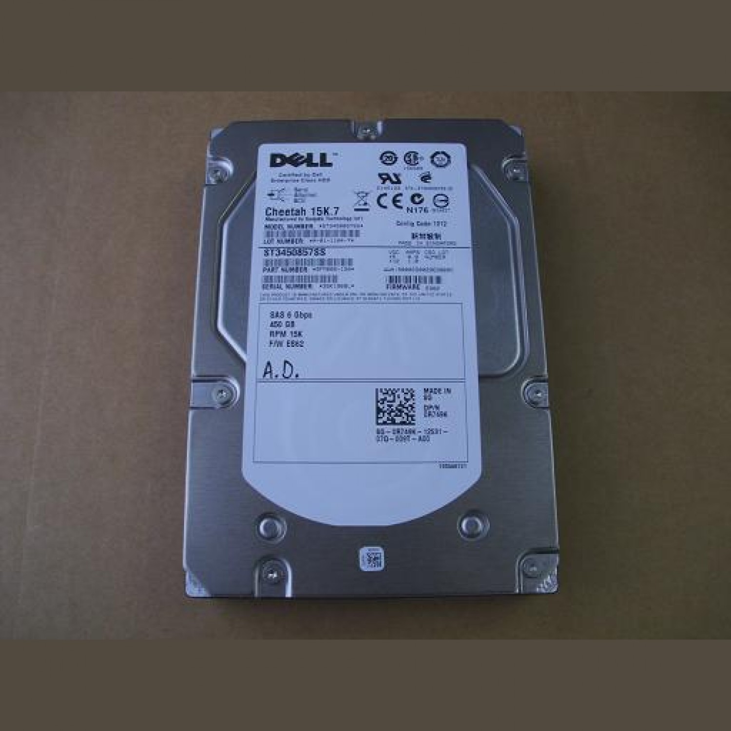 Hard disk server DELL ENTERPRISE Class Cheetah 15K 450GB SAS ST3450857SS R749K