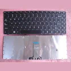 Tastatura laptop noua LENOVO Ideapad V370 Gray Frame Black US