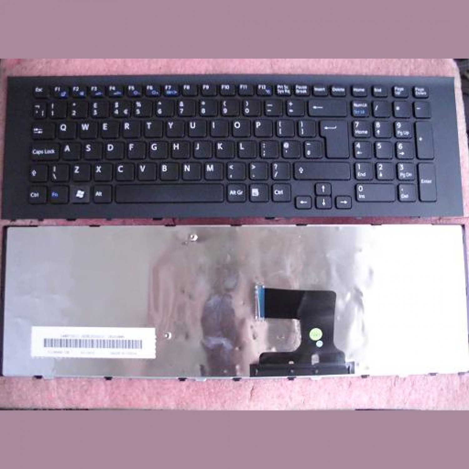 Tastatura laptop noua SONY VPC-EJ SERIES BLACK FRAME BLACK UK