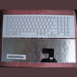 Tastatura laptop noua SONY VPC-EJ SERIES WHITE FRAME WHITE US