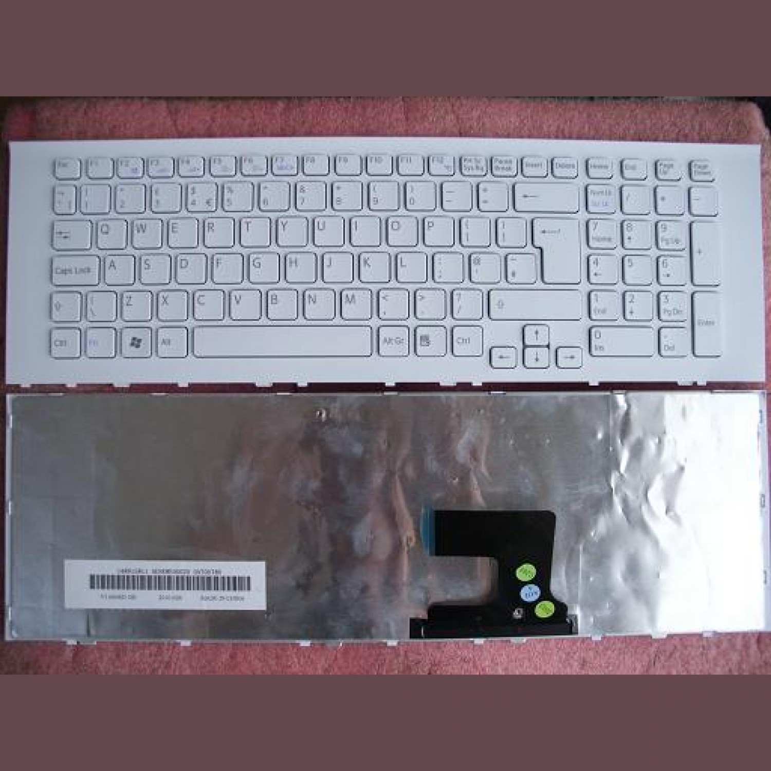 Tastatura laptop noua SONY VPC-EF SERIES WHITE FRAME WHITE UK