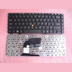 Tastatura laptop noua HP Elitebook 8460W Black (With Orange point stick) US