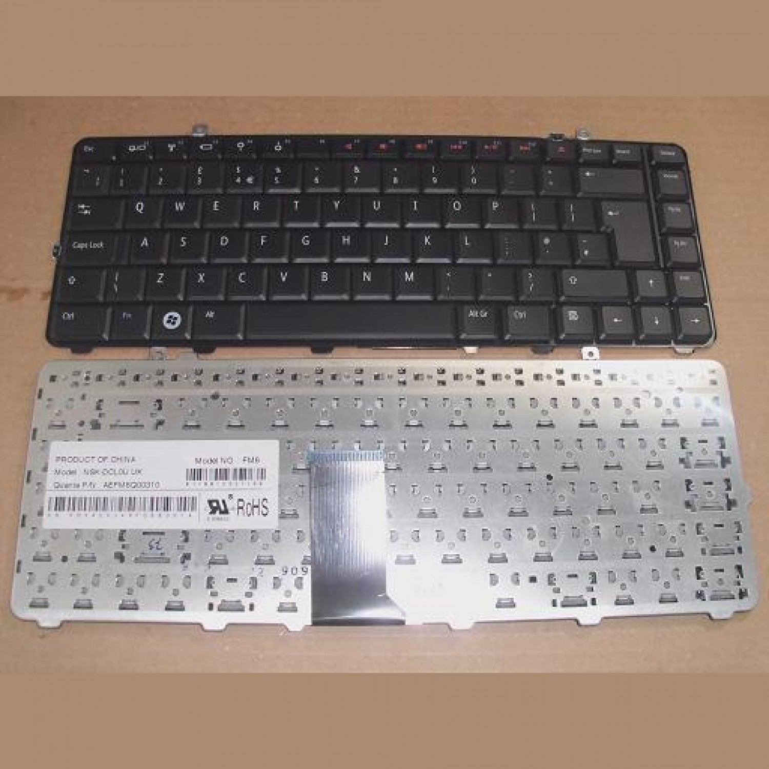 Tastatura laptop noua DELL STUDIO 1555 1557 Black UK