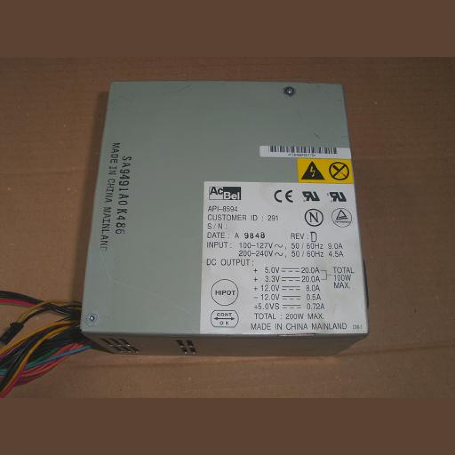 Sursa de alimentare AcBel API-8594 PowerMac G3  200W