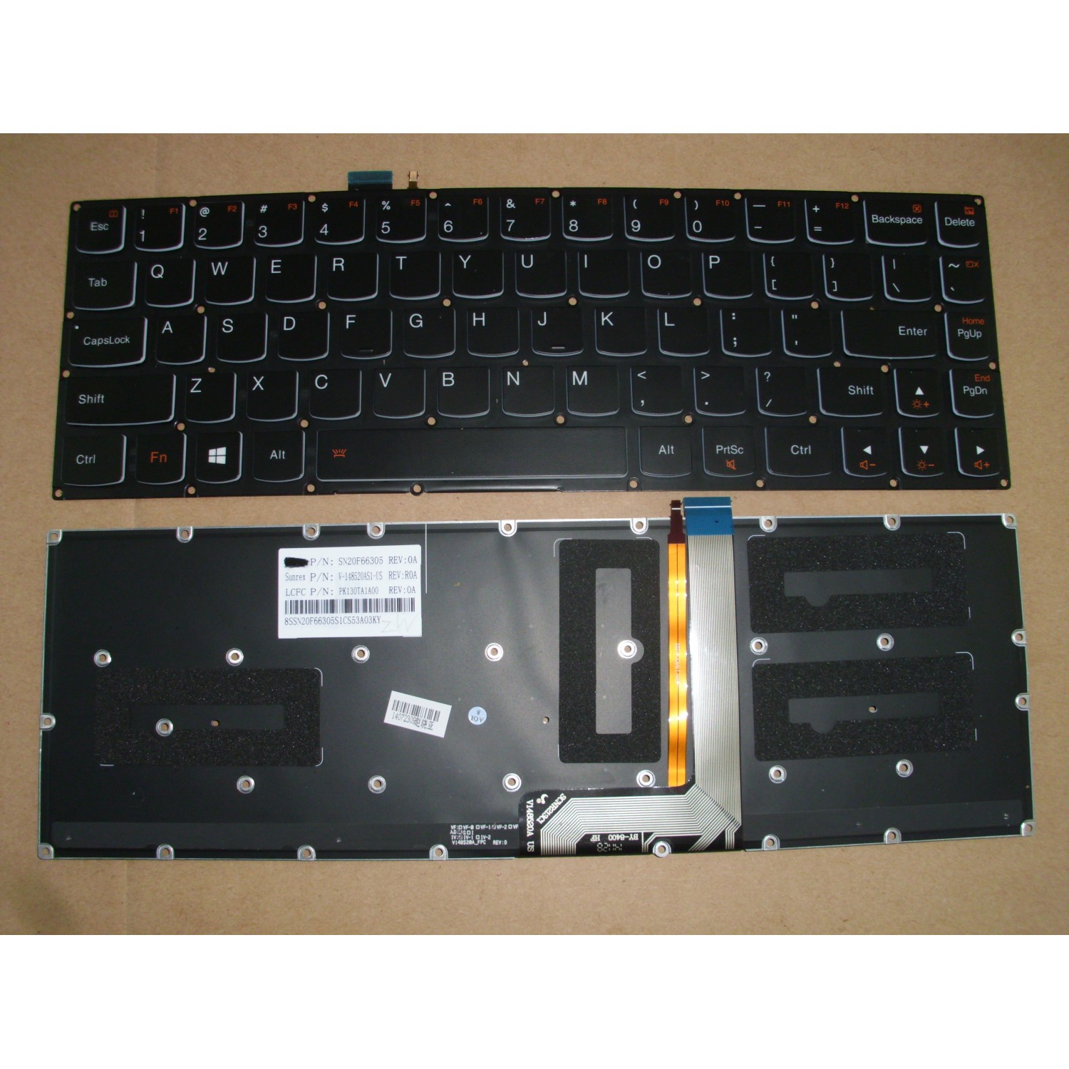 Tastatura laptop noua LENOVO Ideapad YOGA 3 Pro Black US (BACKLIT ,WIN8)