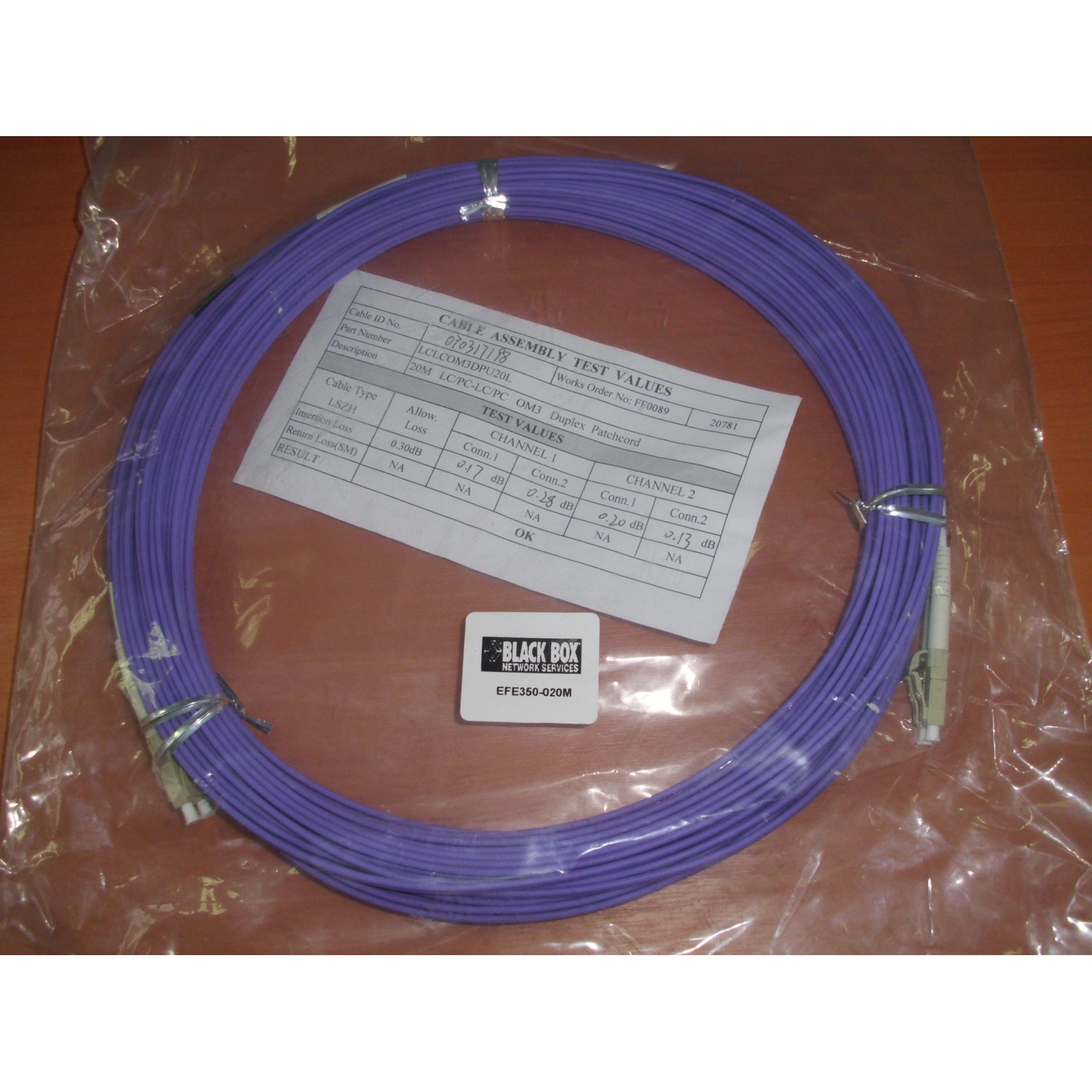 Cablu Fibra Optica Duplex LCLCOM3DPU20L 20M