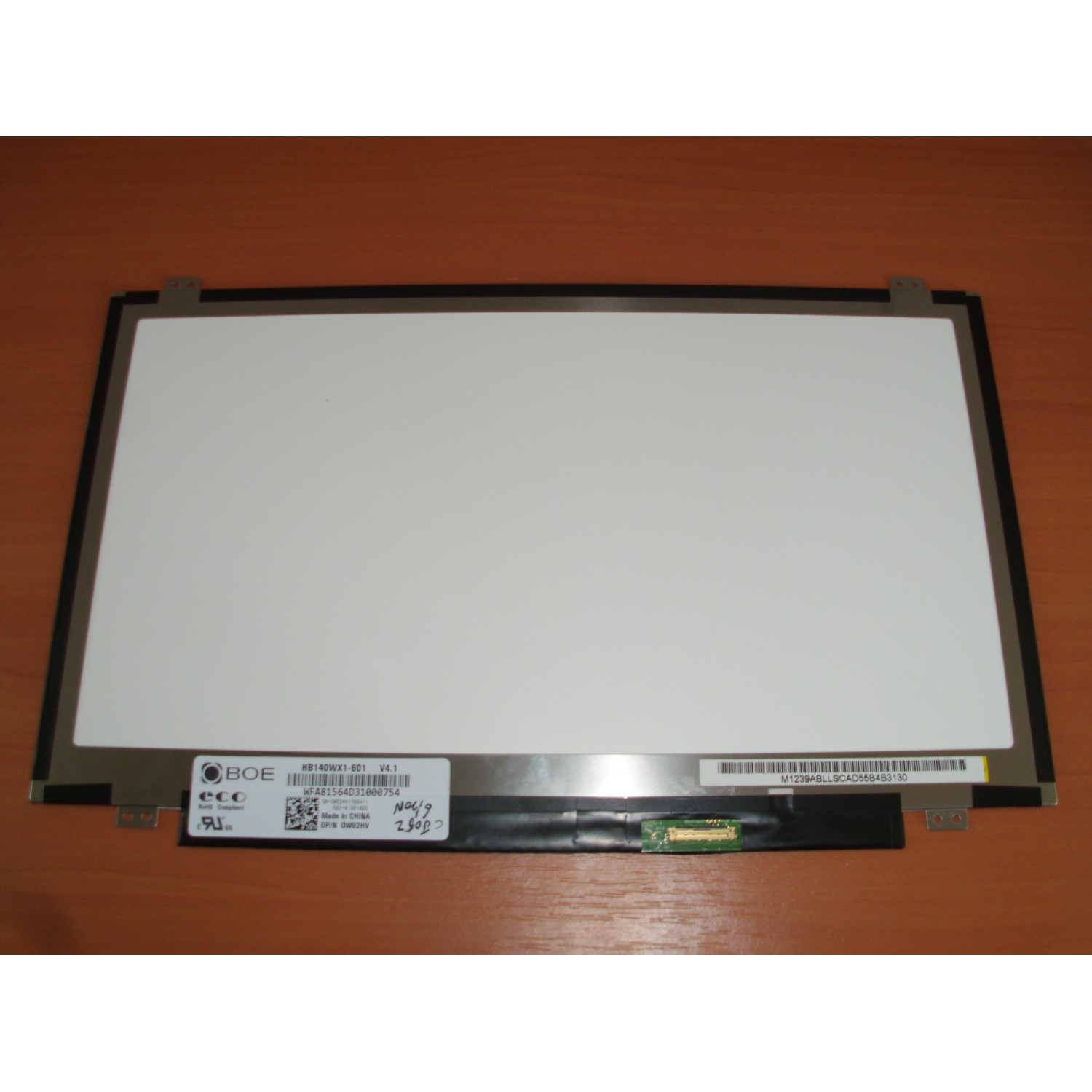 Display laptop nou BOEHYDIS HB140WX1-60114'' 1366x768 LED Slim 30 PIN 0W92HV