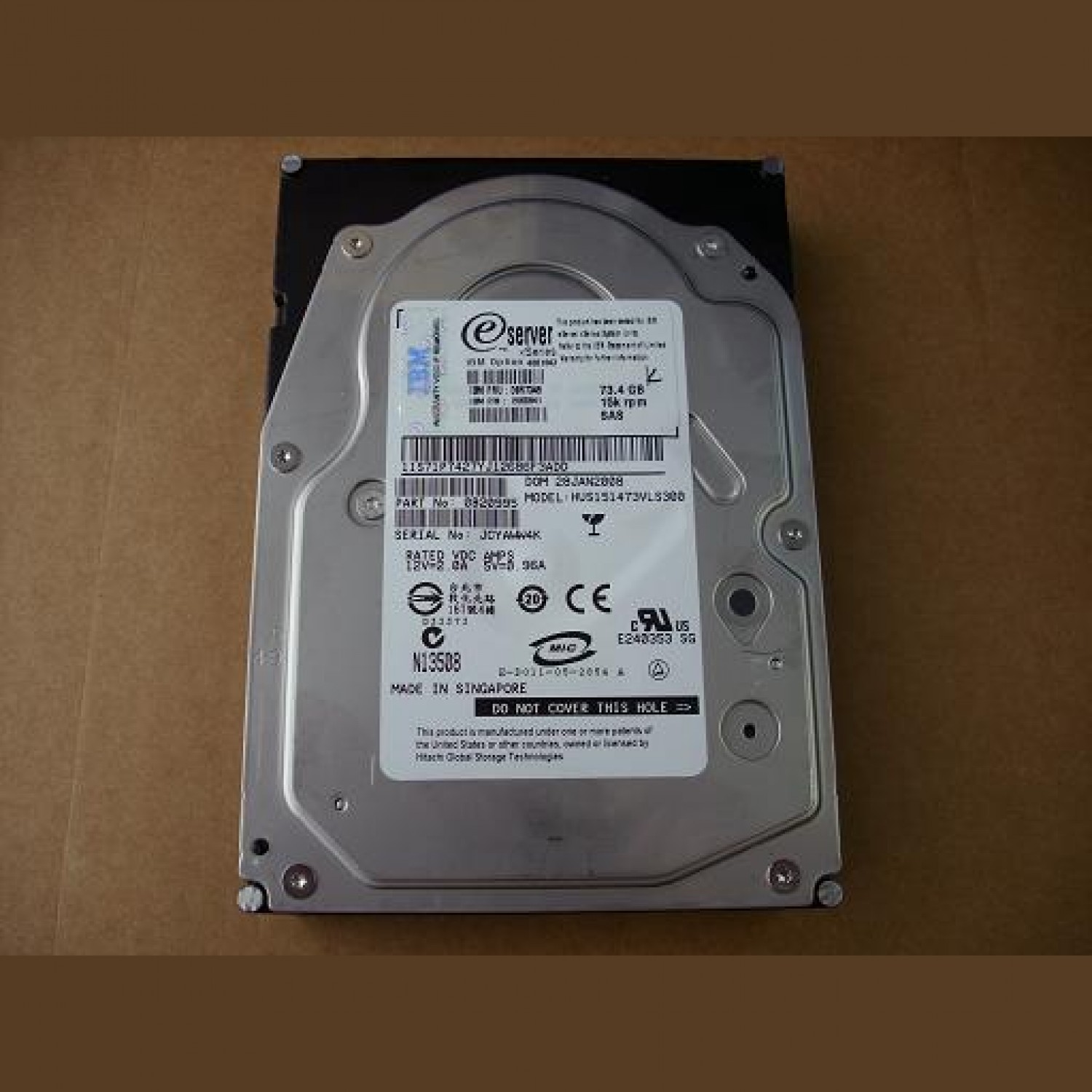 Hard disk server IBM X Series 73.4GB 15K SAS 3.5'' FRU 39R7348