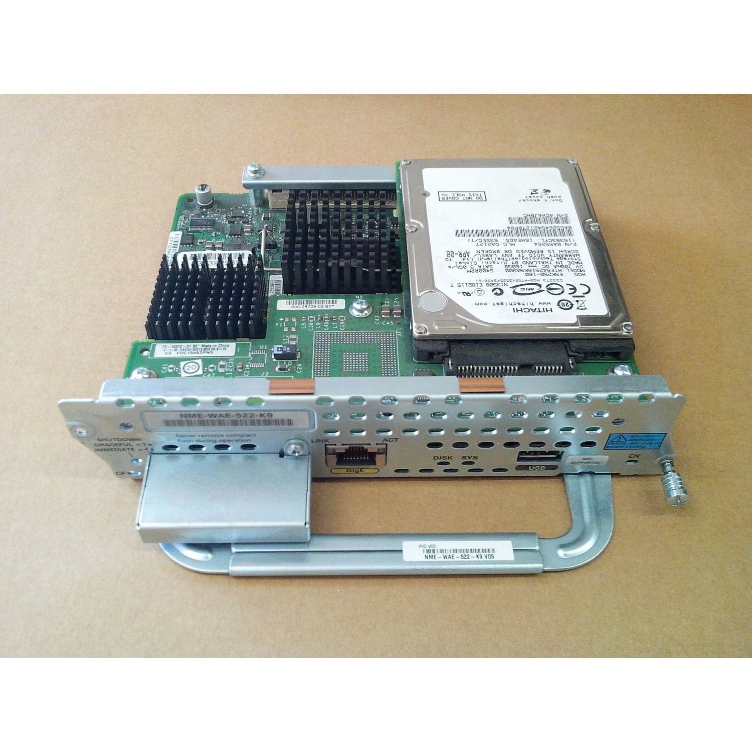 Modul CISCO 3845-MB NME-WAE-522-K9 +160GB HDD+2GB PC2-4200
