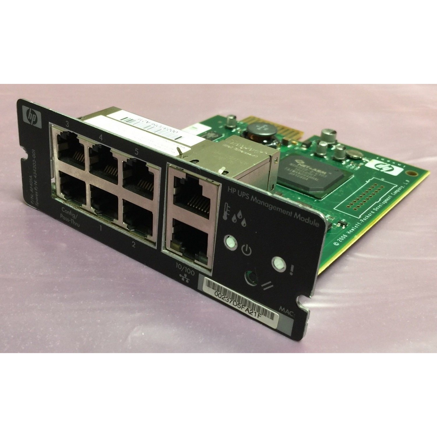 Placa retea HP SPS UPS Management Module Card AF401A 434203-001 Accesorii UPS