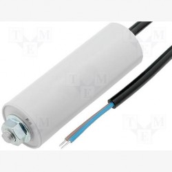 CAPACITOR MOTOR RUN 50UF 450V LEAD 250MM CAPACITOR MOTOR RUN 50UF 450V LEAD 250MM