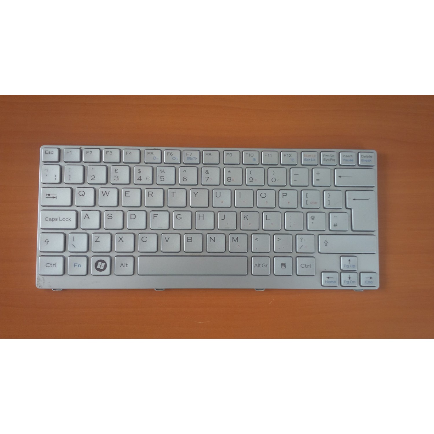 Tastatura laptop second hand SONY VGN-CR Silver UK
